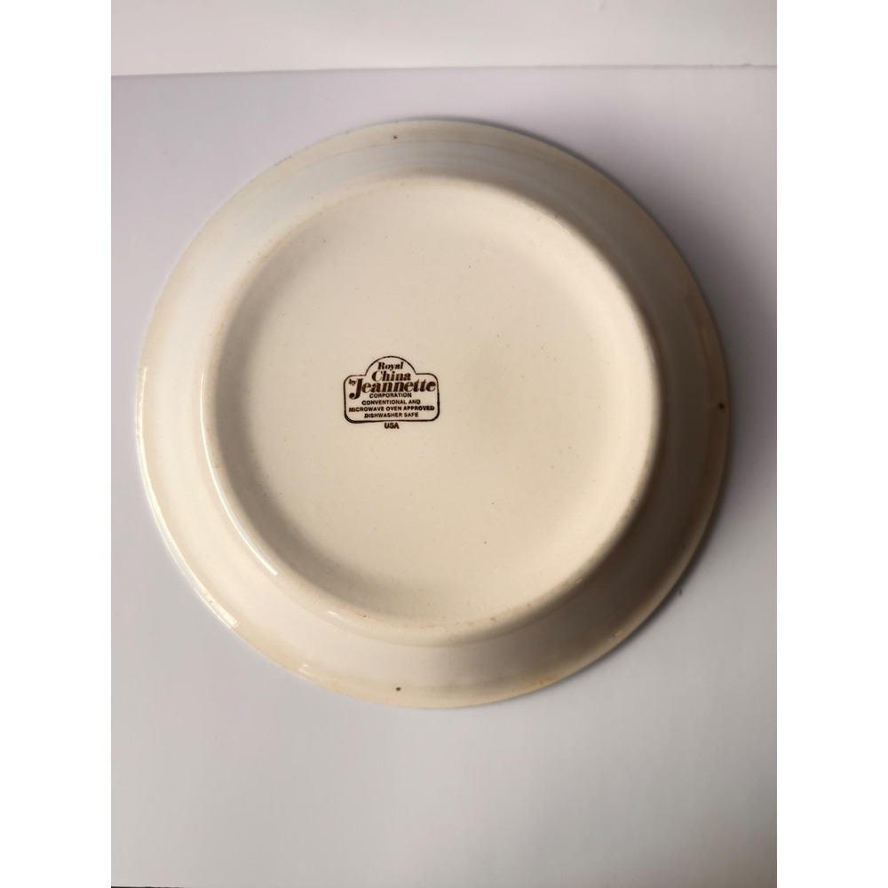 Vintage Royal China Jeannette Strawberry Pie Recipe Stoneware Baking Dish USA - Picture 8 of 9